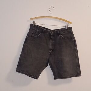 Mens Jean Shorts Wranglers Black denim vintage great condition